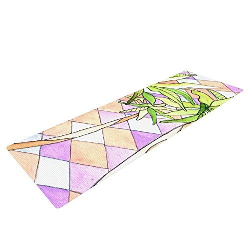 KESS InHouse Yoga Mat Limited Rosie Brown Geometric Tropic Pink Green MSRP 99.99
